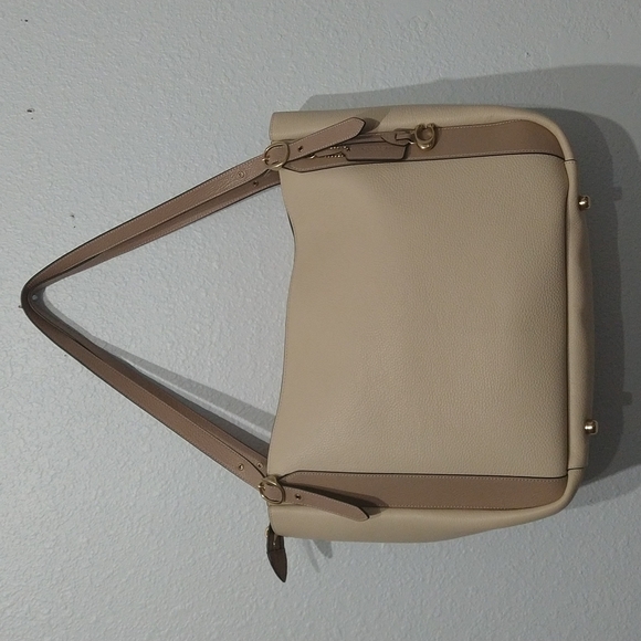 Coach Alana Pebbled Leather Colorblock Tote Bag - Picture 6 of 13